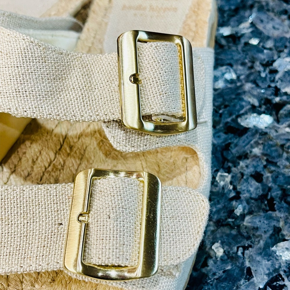 Haute Hippie Tan Nikki Sandals with Gold Buckles Size 7 - Picture 7 of 8